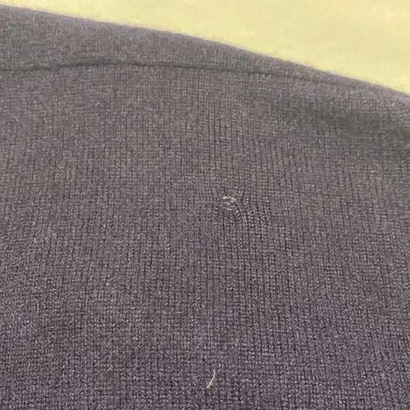 Sons & Harwell 100% Cashmere Vintage Navy Blue Mens V Neck Sweater in Size XL. - Picture 13 of 13